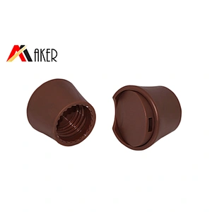 24/410 PP frosted brown plastic disc cap disc top cap for cosmetic bottle