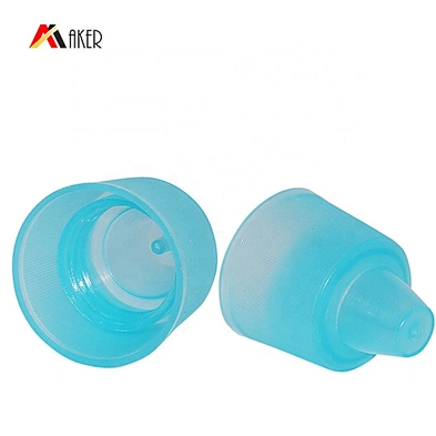 Factory 500ml HDPE blue plastic detergent bottles for toilet bowl cleaner with plastic screw cap
