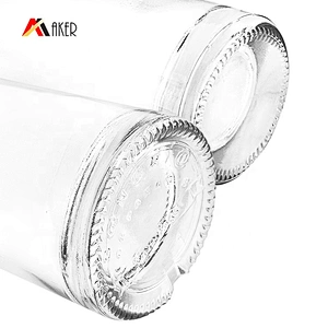 550ml 750ml clear glass round cylinder vodka glass bottle with cork stopper