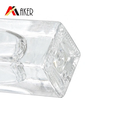 China supplier transparent 5ml empty square glass roll on perfume bottle with glass roller