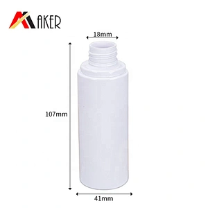 Low MOQ round PET plastic 100ml 120ml 150ml 200ml cosmetic packaging skin care face cream bottle