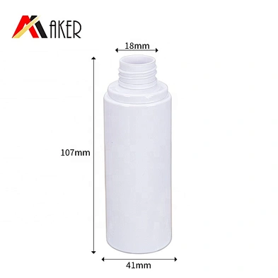 Low MOQ round PET plastic 100ml 120ml 150ml 200ml cosmetic packaging skin care face cream bottle