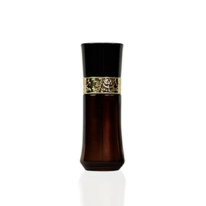 30ml black gradient gold bottle packaging personal skincare cream lotion pump cosmetic glass bottle