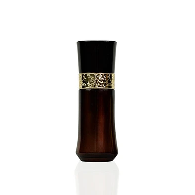 30ml black gradient gold bottle packaging personal skincare cream lotion pump cosmetic glass bottle