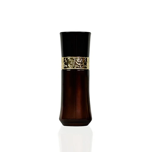 30ml black gradient gold bottle packaging personal skincare cream lotion pump cosmetic glass bottle