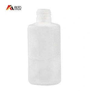 Wholesale 100ml PE plastic cosmetic sunscreen lotion bottle with gold aluminum covered disc cap