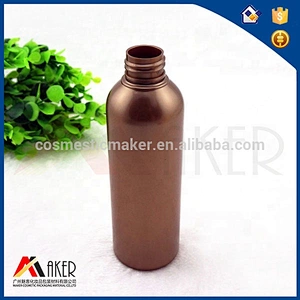 Wholesale amber 200ml round plastic PET shampoo lotion bottle with pump