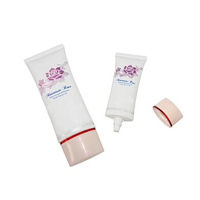 China manufacturer 200ml white oval plastic packaging tube empty cosmetic tube with cap