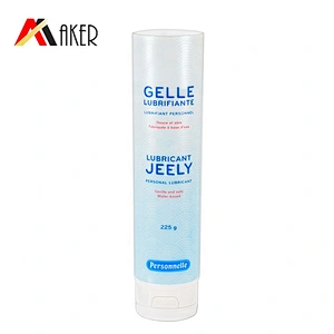 Wholesale round 250ml LDPE plastic empty cosmetic cream tube packaging with flip top cap