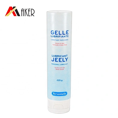 Wholesale round 250ml LDPE plastic empty cosmetic cream tube packaging with flip top cap