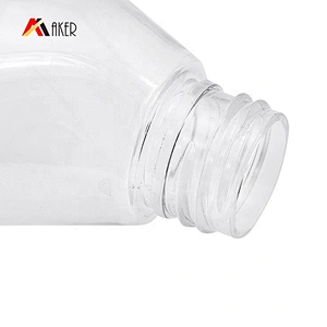 Custom 230ml PET Plastic Refillable Sunscreen Lotion Emty Bottle with Gold Aluminum Covered Disc Cap