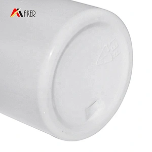 Hot sale 50ml white body mist PET plastic perfume spray bottle packaging with plastic mist sprayer or cream pump