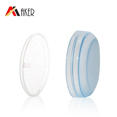 Empty 30 ml semi-transparent blue cheap pp cream jar for cosmetic with lid in stock