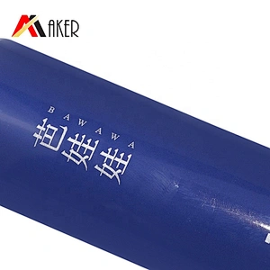 Empty 150ml LDPE plastic blue round cosmetic face wash cleanser cream tube packaging for men