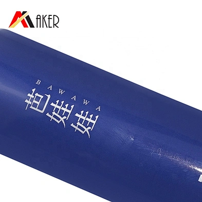 Empty 150ml LDPE plastic blue round cosmetic face wash cleanser cream tube packaging for men