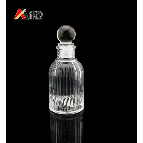 Factory wholesale 40ml 100ml cylinder shaped aroma glass diffuser bottle