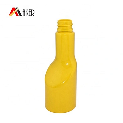 Customized wholesale empty mini 70ml long neck round shape petrol engine oil motor oil plastic bottle