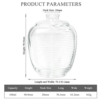 OEM Factory Low Price Manufacturer Wholesale Unique Fragrance Mini Perfume Continous Empty Glass Fine Mist 100ml Spray Bottle