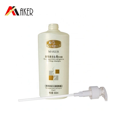 Guangzhou factory price new arrival 500ml white HDPE plastic shampoo bottle packaging