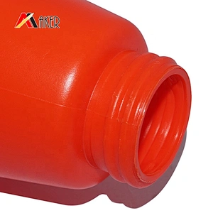 Nice design wholesale price empty red HDPE plastic shampoo bottle 500ml with pump dispenser