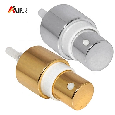Custom Gold Aluminum Covered 18/410 Plastic Fine Mist Sprayer with Customized Dip Tube
