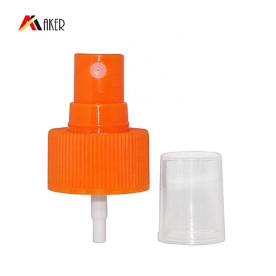 New design plastic 28/410 orange fine mist sprayer pump dispenser for cosmetic bottle