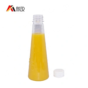 Wholesale 250ml PET Fruit Infuser Plastic drinking water Bottle with screw cap