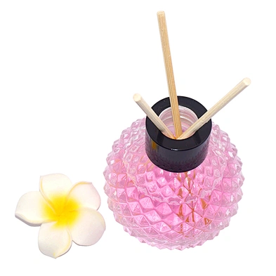 100ml spherical transparent glass fragrance reed diffuser room continuously volatilize aroma bottle