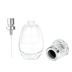 Wholesale Empty 50ml Crystal glass mist sprayer perfume bottle