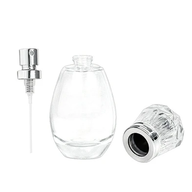 Wholesale Empty 50ml Crystal glass mist sprayer perfume bottle