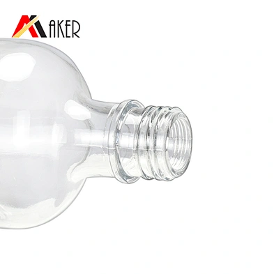 Custom / Wholesale empty clear 750ml boston round shape glass / whisky / brandy / vodka bottles with cork