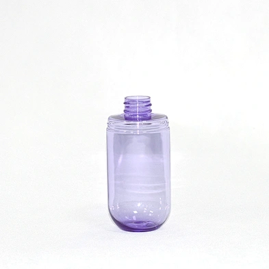 120ml 150ml Semi transparent Purple Frosted Empty PET Plastic Portable Travel Size Lotion Bottles with Pump