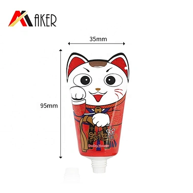 Newest design customized empty 50ml plastic hand cream tube with screw cap
