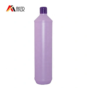 wholesale 750ml purple round PE plastic dishwashing detergent bottle with flip top cap