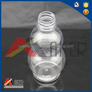 Unique design PET gourd shape plastic bottle for mineral water