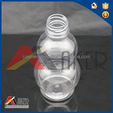 Unique design PET gourd shape plastic bottle for mineral water