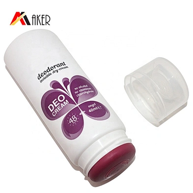 Customized empty round shape plastic 40ml cosmetic cream tube packaging