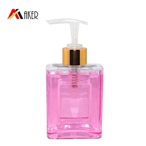 Nice design clear PET plastic 200ml cosmetic bottle makeup remover bottle