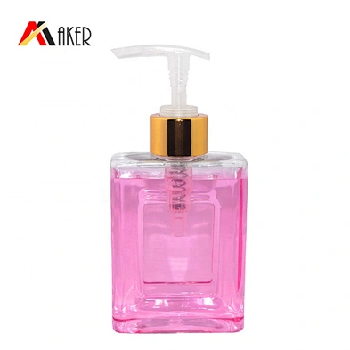 Nice design clear PET plastic 200ml cosmetic bottle makeup remover bottle