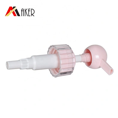 Luxury pink 32/410 plastic cosmetic shampoo lotion dispenser pump for personal care bottles