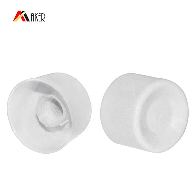 Factory empty 40ml LDPE plastic liquid foundation cosmetic tube packaging with white plastic double wall screw cap