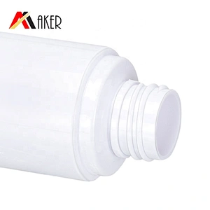 Factory in stock wholesale price round shape PET plastic cosmetic 150ml empty spray white bottle