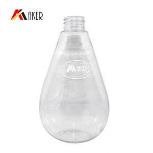 China supplier custom shape clear 500ml empty pet plastic shampoo bottle with lotion pump