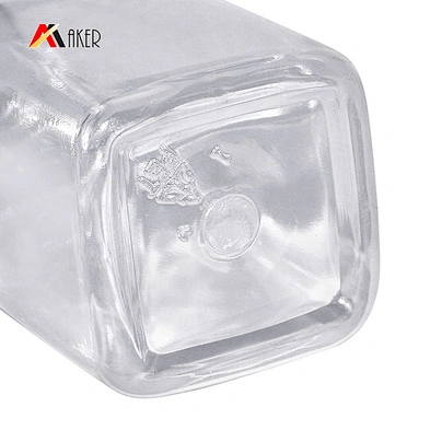 Square Shape 50ml Empty Clear Pet Plastic Face Toner Bottle with Plastic Flip Top Cap