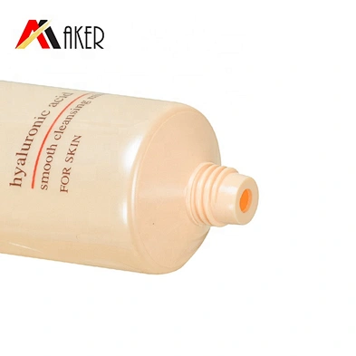 2019 latest empty 100ml round cosmetic LDPE plastic cream soft tube packaging with screw cap