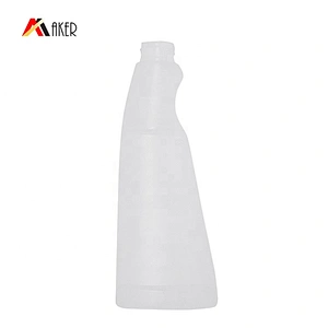 Hot sale design empty 250ml HDPE plastic detergent trigger spray bottle packaging with red plastic trigger sprayer