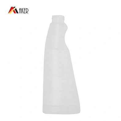 Hot sale design empty 250ml HDPE plastic detergent trigger spray bottle packaging with red plastic trigger sprayer