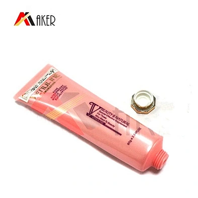 OEM Plastic Oval Cosmetics Packaging Lotion Hand Cream Tube with Metal Screw Cap