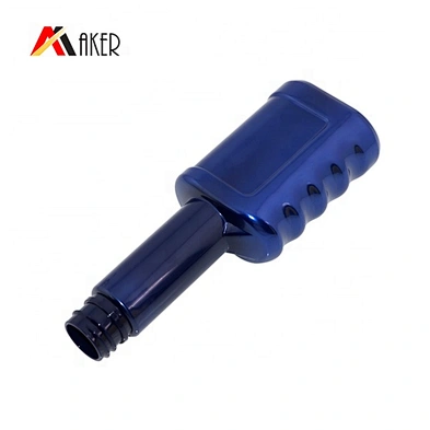 Engine Oil Bottle Wholesale Price Custom Design 80ml Special Shape Pet Plastic Screen Printing Motor Oil Screw Cap Dark Blue
