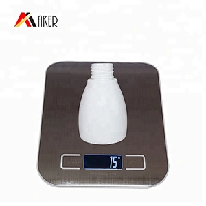 China factory unique round 90ml white PET plastic body lotion bottle with pump